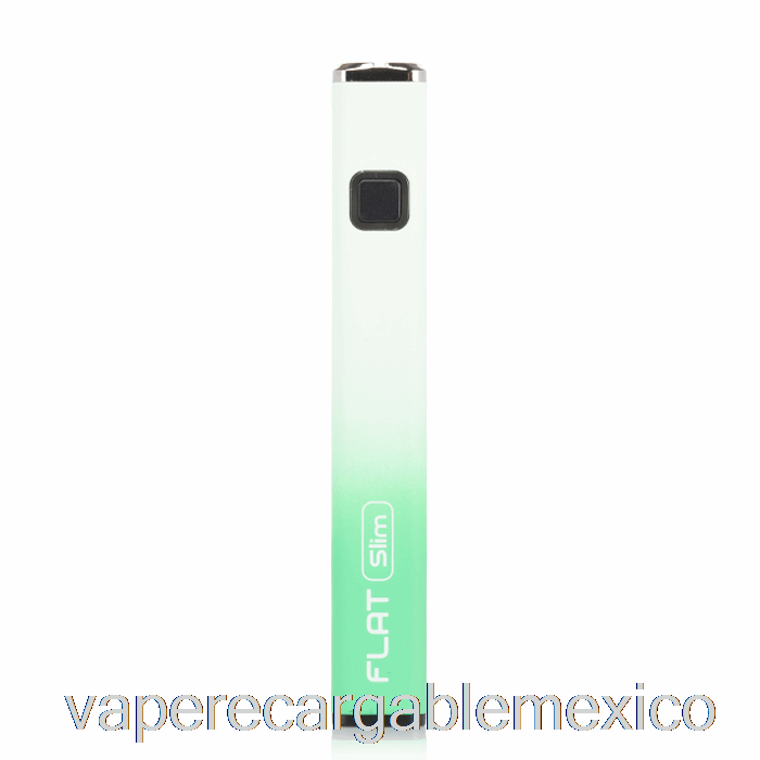 Vape Recargable Yocan Flat Slim 350mah Batería Verde Blanco